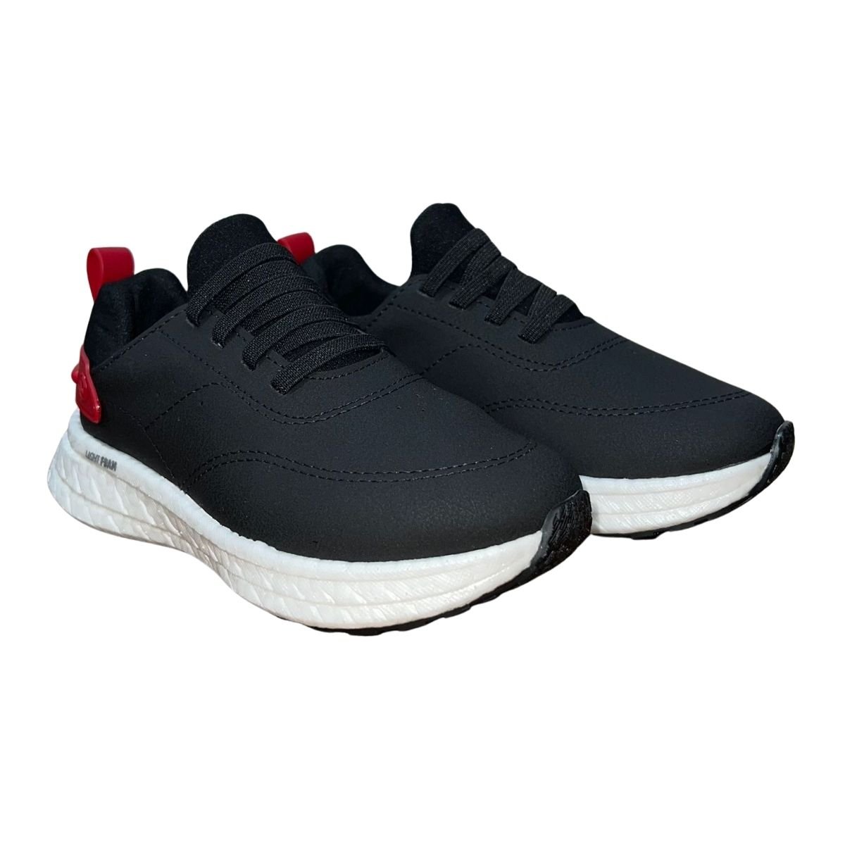 Tênis Esportivo Calce Fácil Infantil Menino Molekinho 2866.101 Preto Preto 3