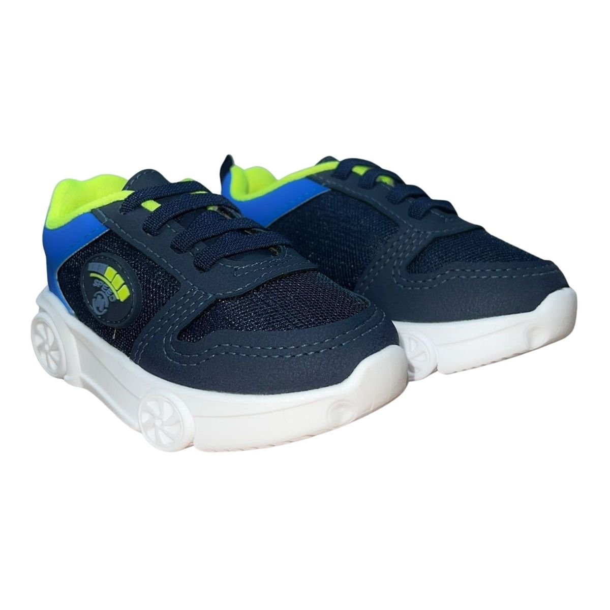 Tênis Calce Fácil com LED Infantil Menino Molekinho 2632.211 Marinho Azul Marinho 3