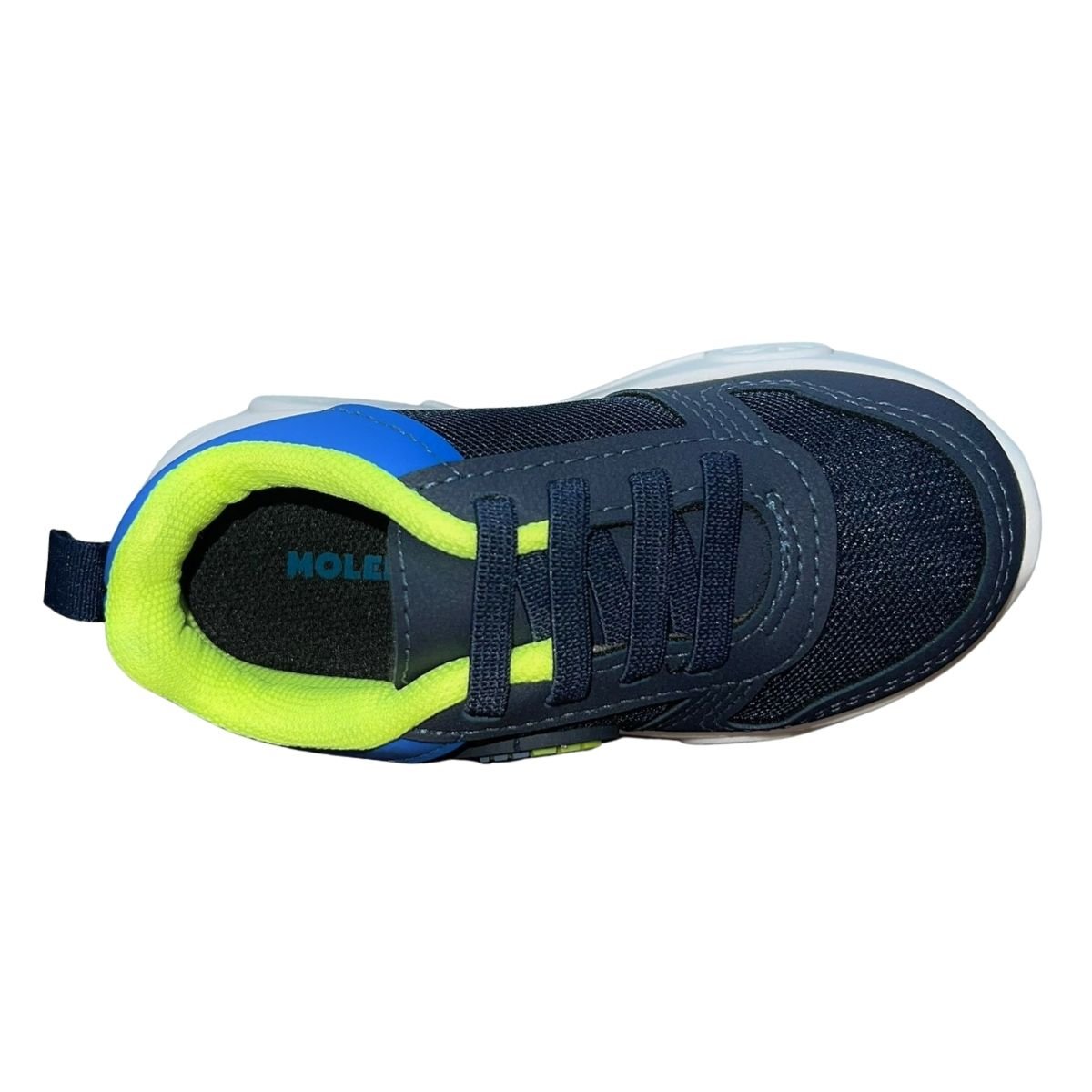 Tênis Calce Fácil com LED Infantil Menino Molekinho 2632.211 Marinho Azul Marinho 5