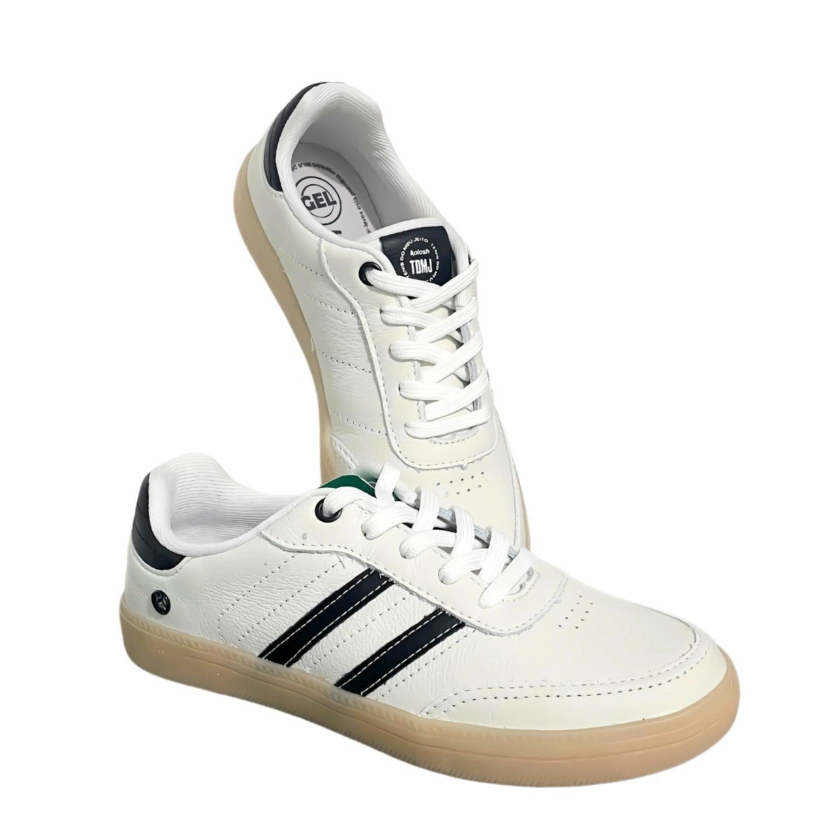 Tênis Feminino Couro Medley Kolosh Branco/Preto 5