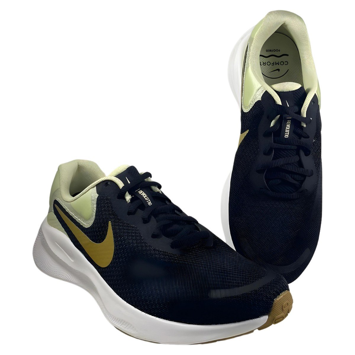 Tênis Nike Revolution 7 Preto/Verde Preto 5