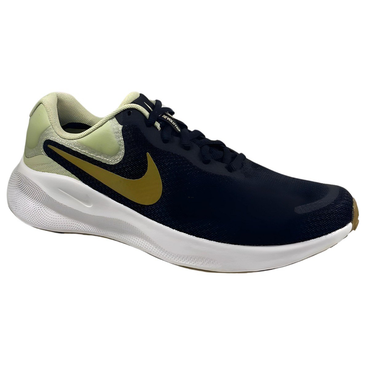 Tênis Nike Revolution 7 Preto/Verde Preto 3