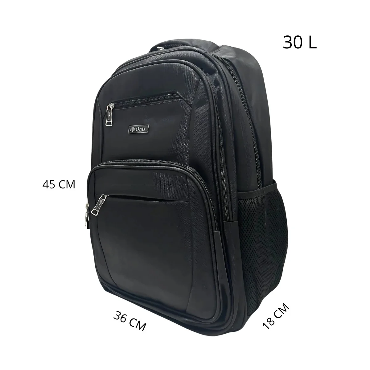 Mochila Notebook Onix Impermeável Resistente 30L Preto 3