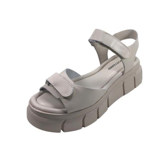 Sandália Flatform Bottero Couro Off White Branco 2