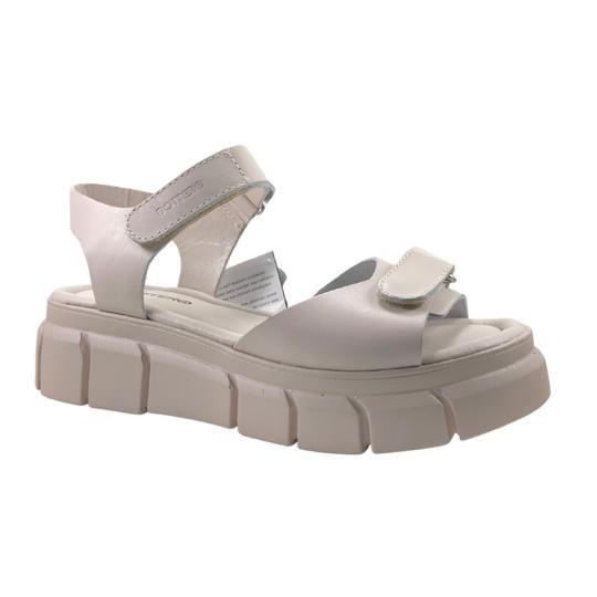 Sandália Flatform Bottero Couro Off White Branco 3