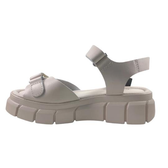 Sandália Flatform Bottero Couro Off White Branco 4