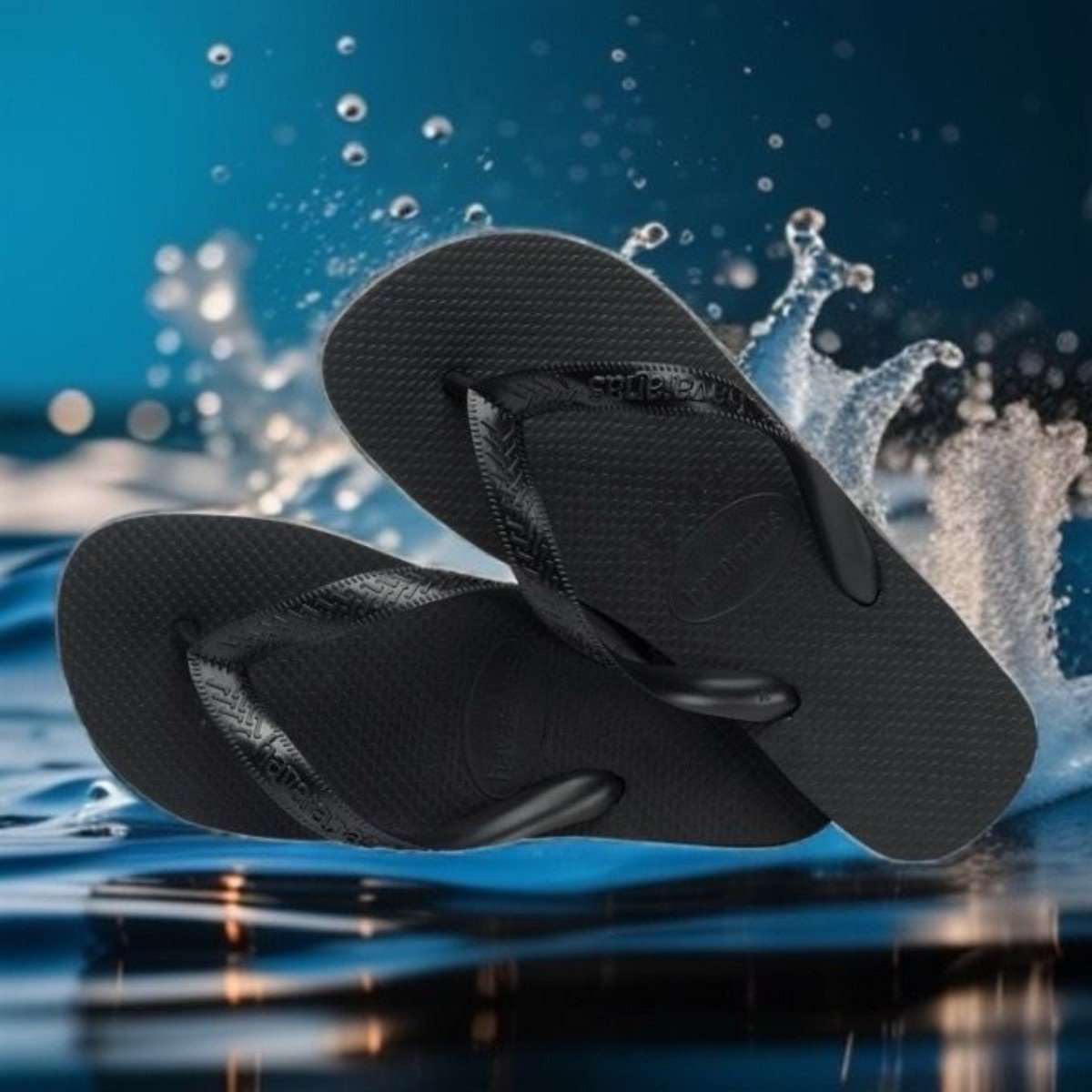 Chinelo Masculino Havaianas Basic Preto Preto 5