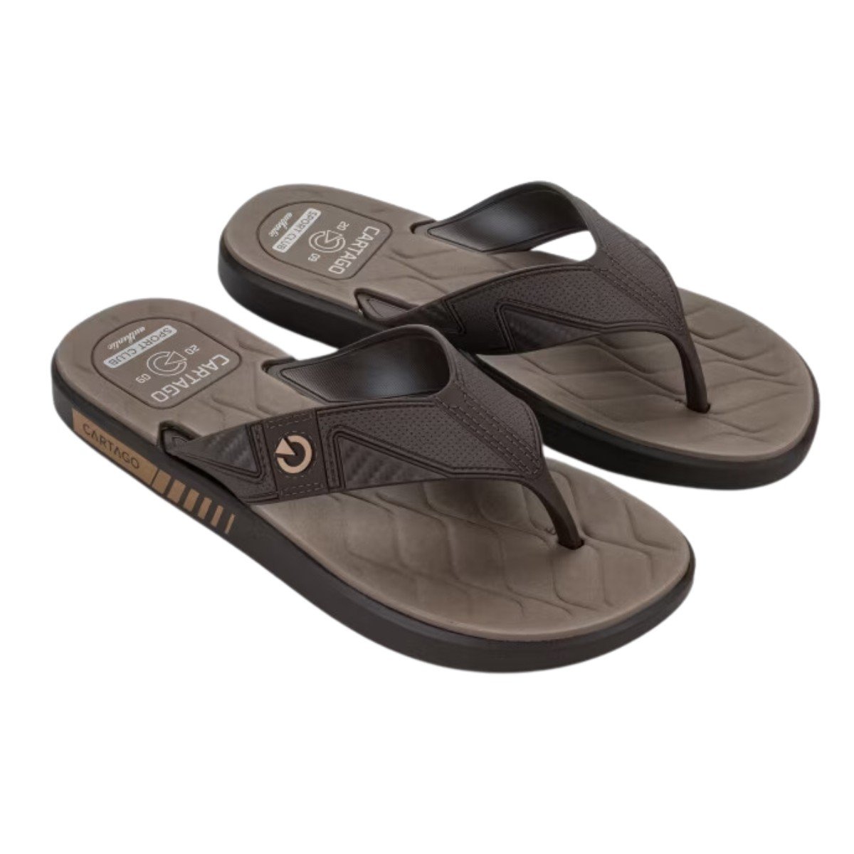 Chinelo Cartago Masculino Casablanca Com Carteira Marrom 2
