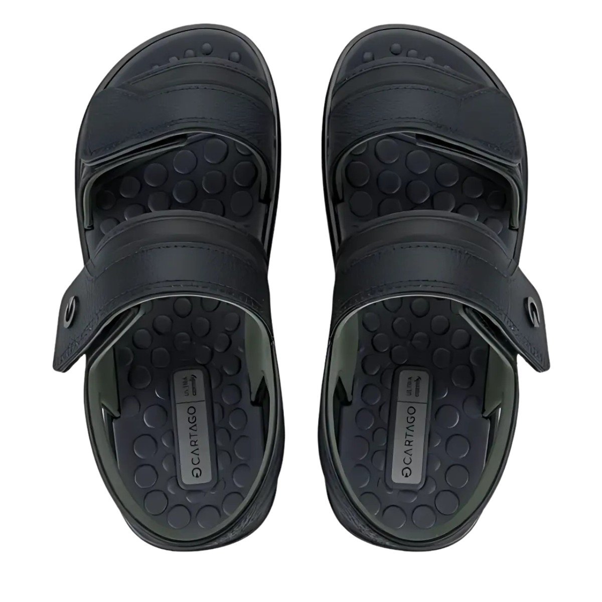 Sandália Papete Cartago Ii Masculina Ultra Comfy Preto 2