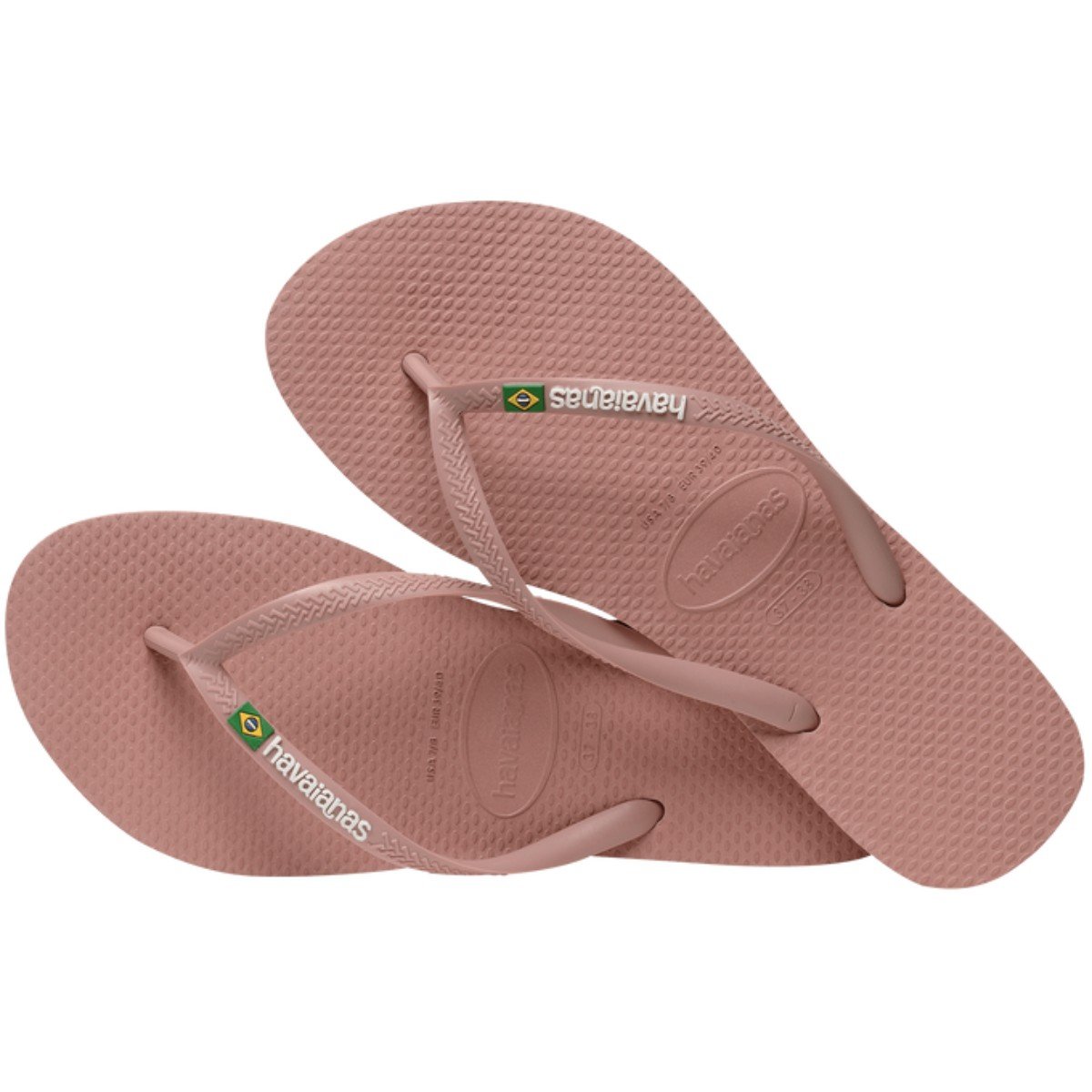 Chinelo Havaianas Brasil Feminino Slim Rosa Rosa 2
