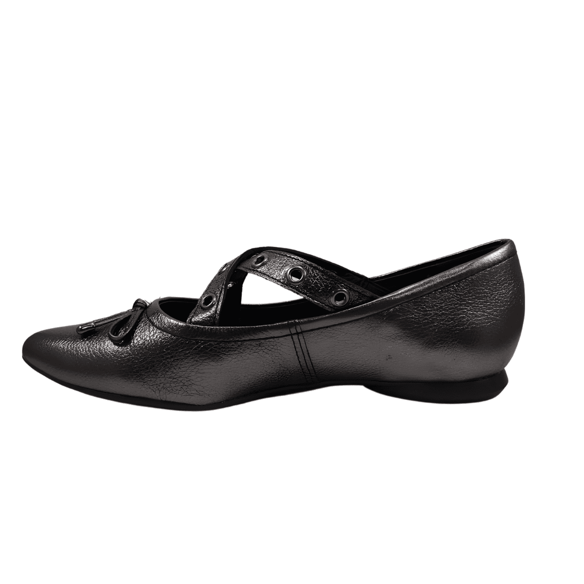 Sapatilha Bottero Couro Metalizada Preto 3