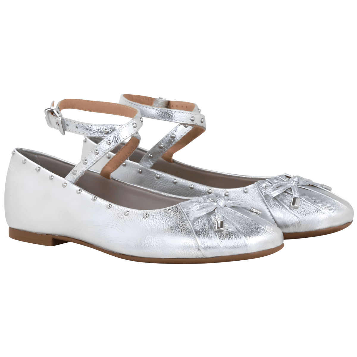 Sapatilha Roma Couro Bottero Prata 2
