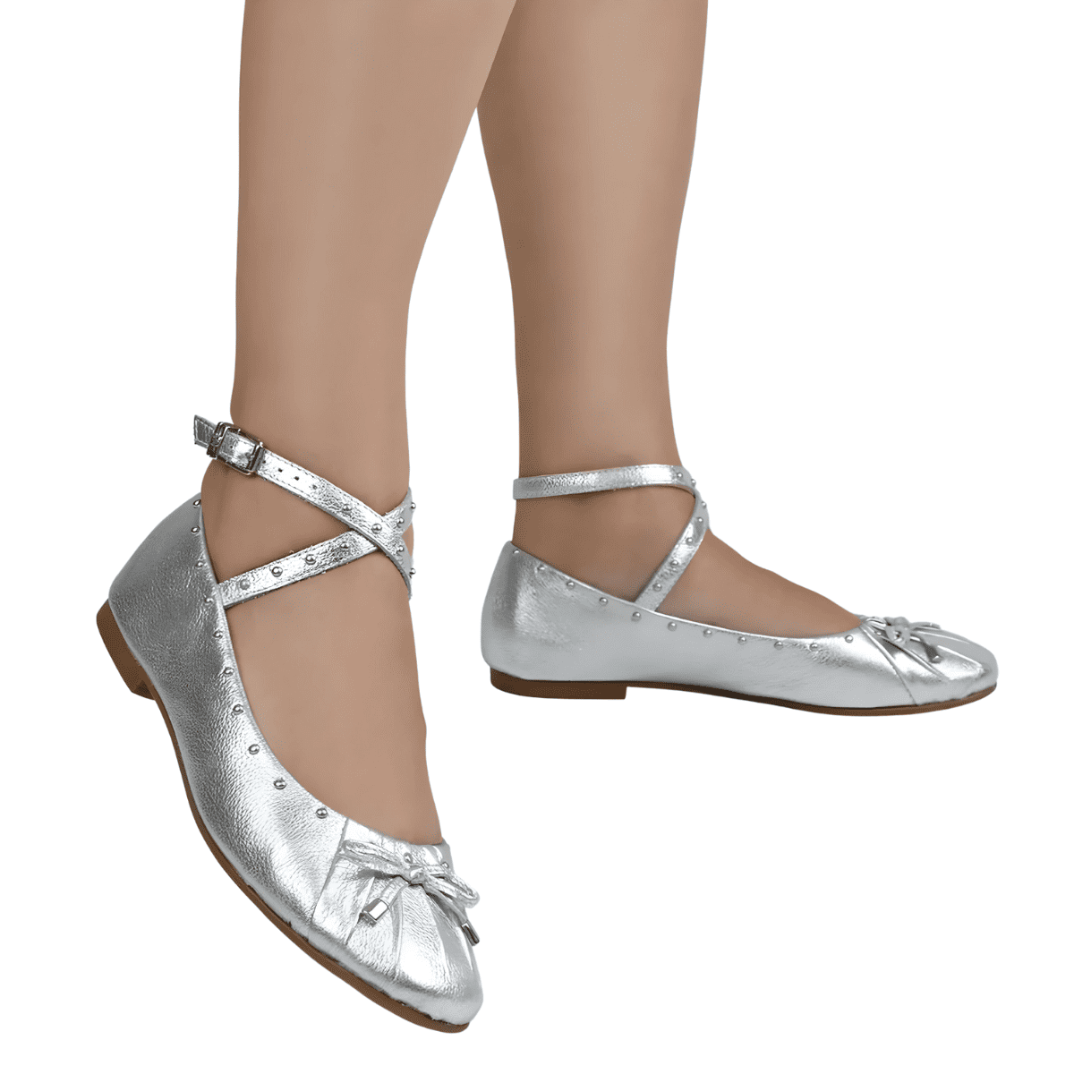 Sapatilha Roma Couro Bottero Prata 4