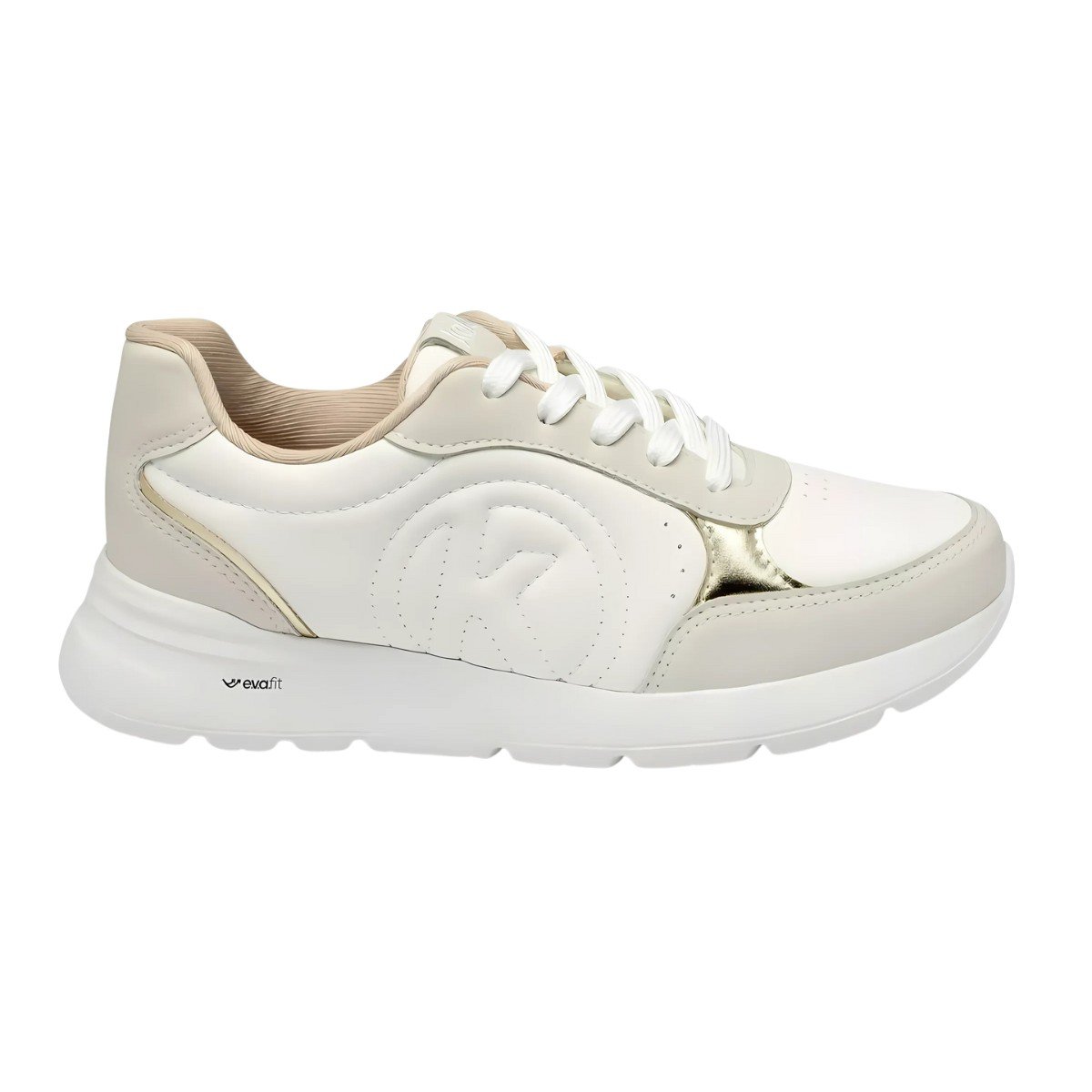 Tênis Feminino Casual Jogging Multi Color Kolosh Branco 1