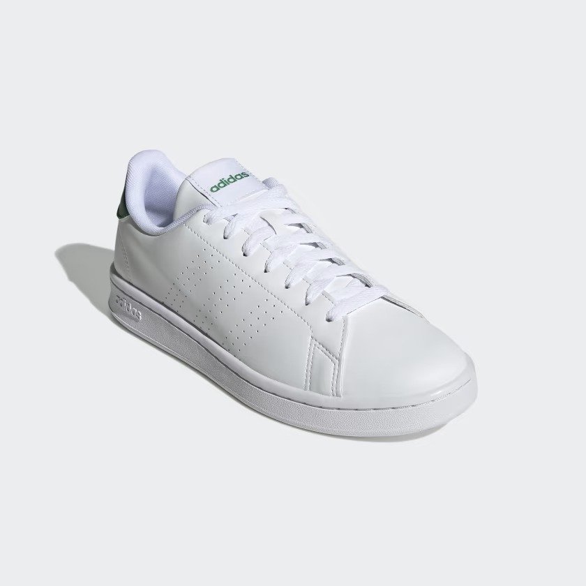 Tênis Adidas Advantage Branco/Verde Branco 4