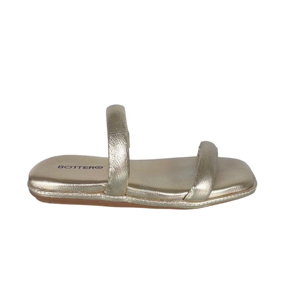 Rasteira Bottero Couro Dourado 2