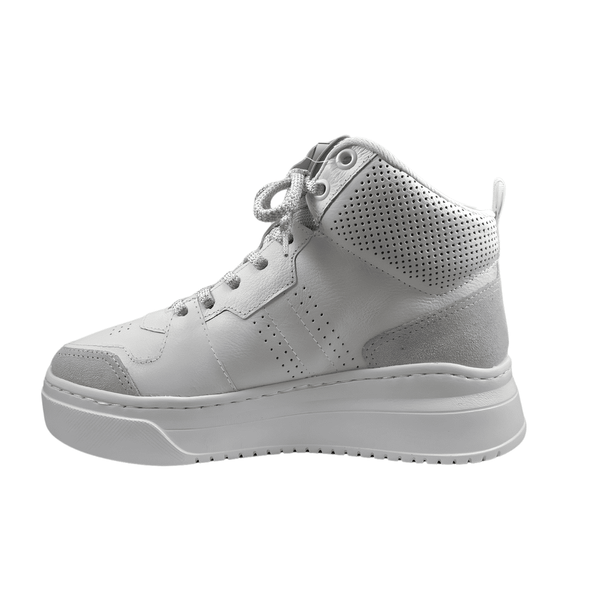 Tênis Feminino Cano Alto Couro Bottero Branco 2