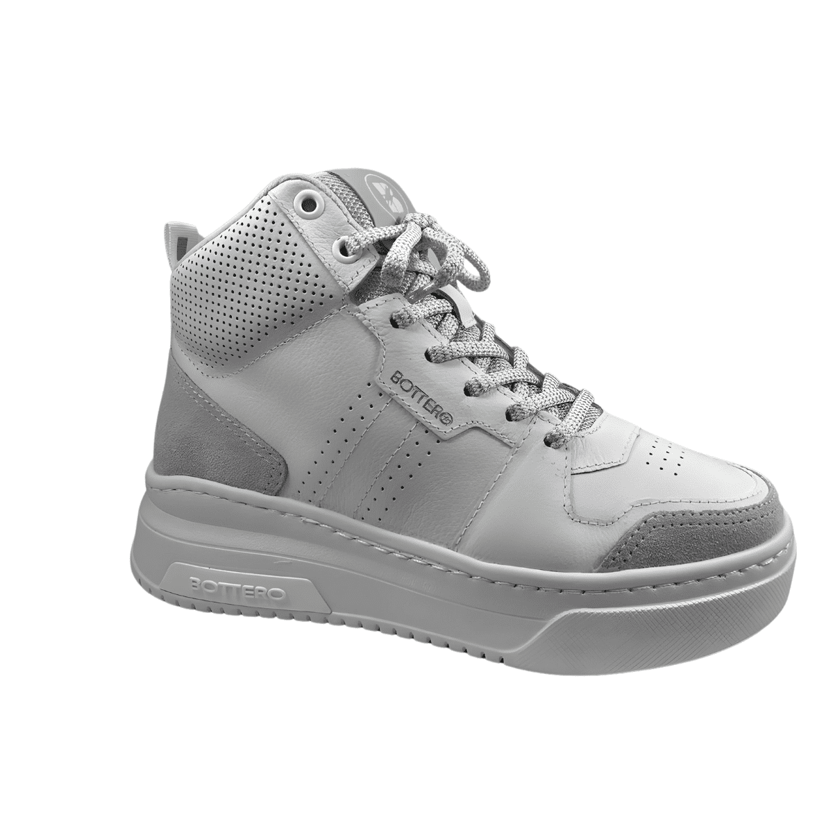 Tênis Feminino Cano Alto Couro Bottero Branco - Main Image