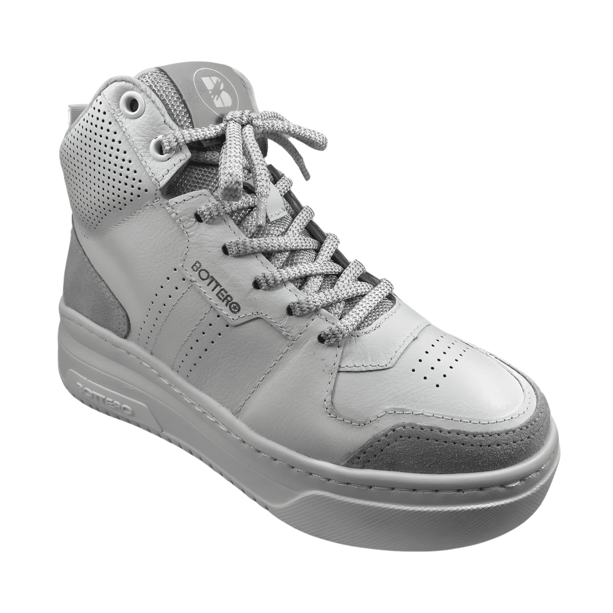 Tênis Feminino Cano Alto Couro Bottero Branco 5