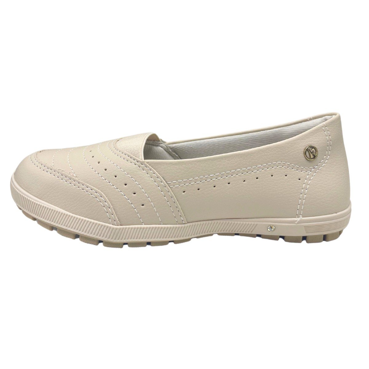 Tênis Feninino Casual Slip On Hades Kolosh Bege 3