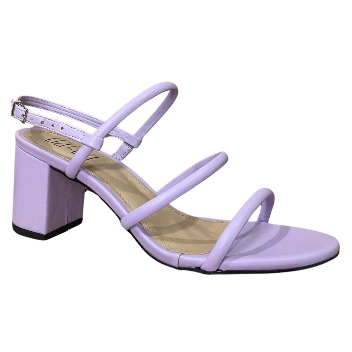 Sandália Salto Bloco Lizi E Lizi Roxo 3