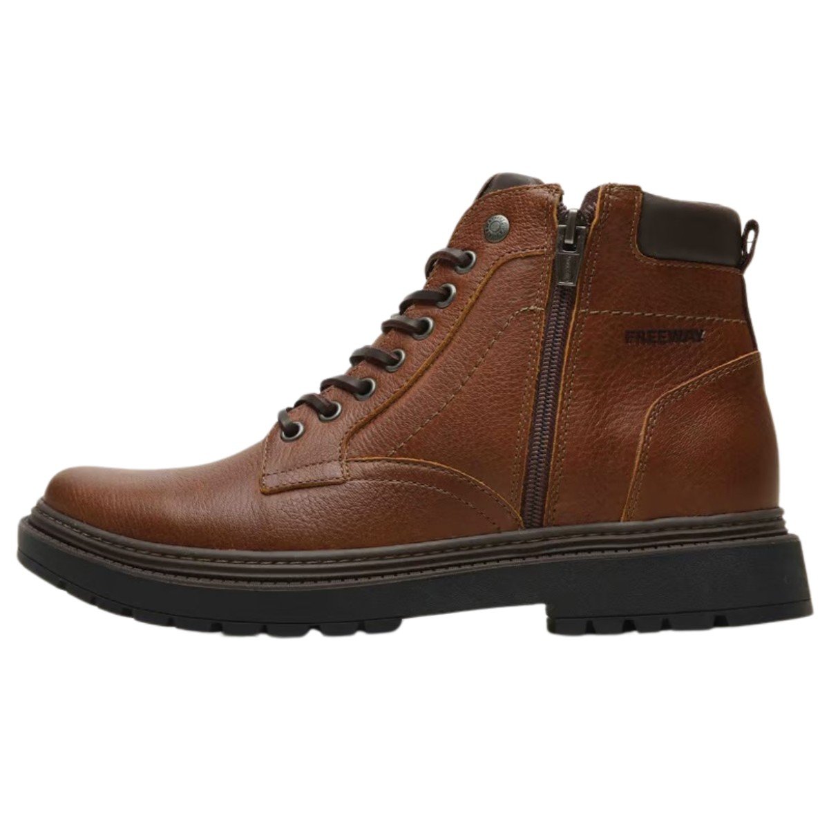 Bota Masculina De Couro Freeway Marrocos Marrom 2