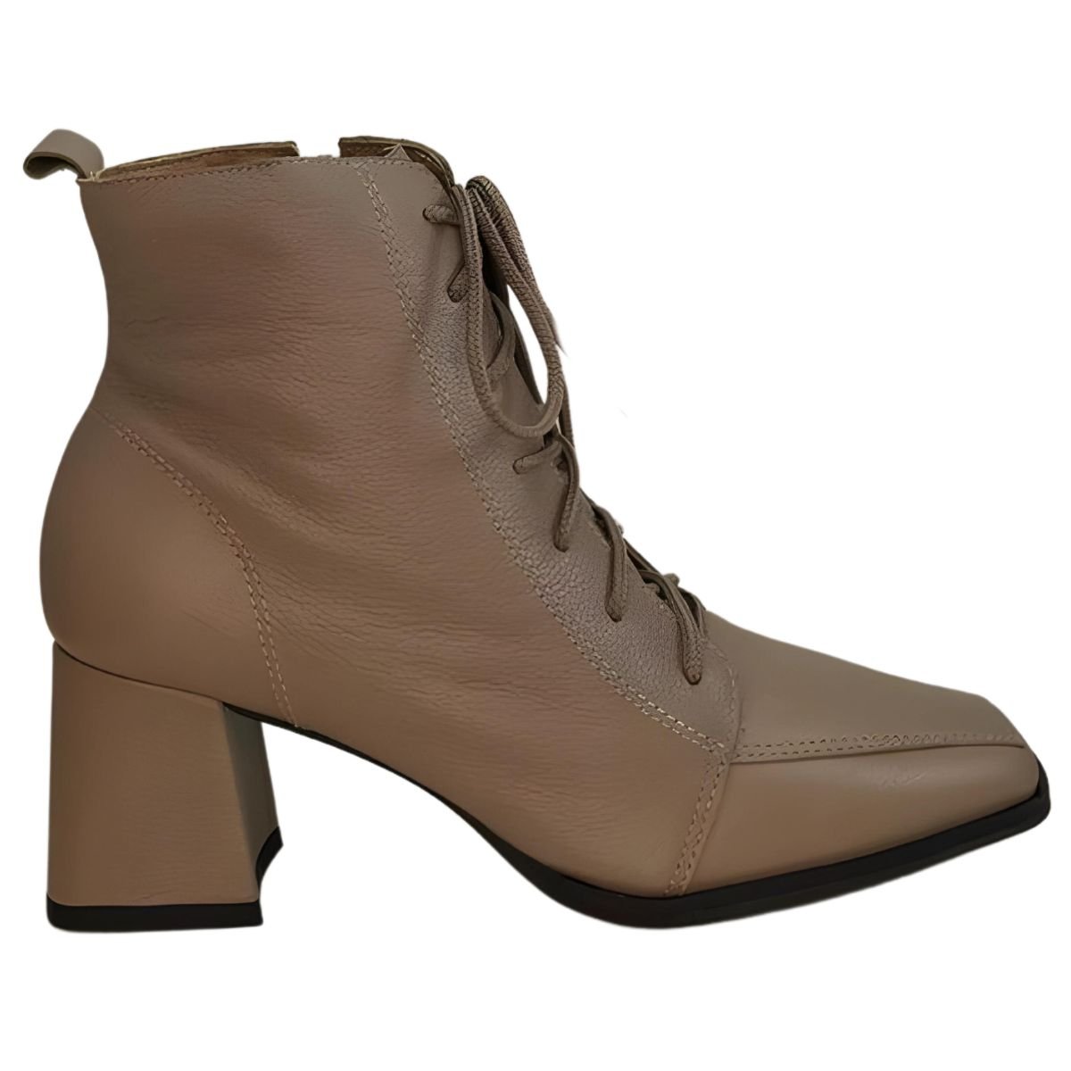 Bota Couro Com Cadarço Cival Shoes Marrom 1