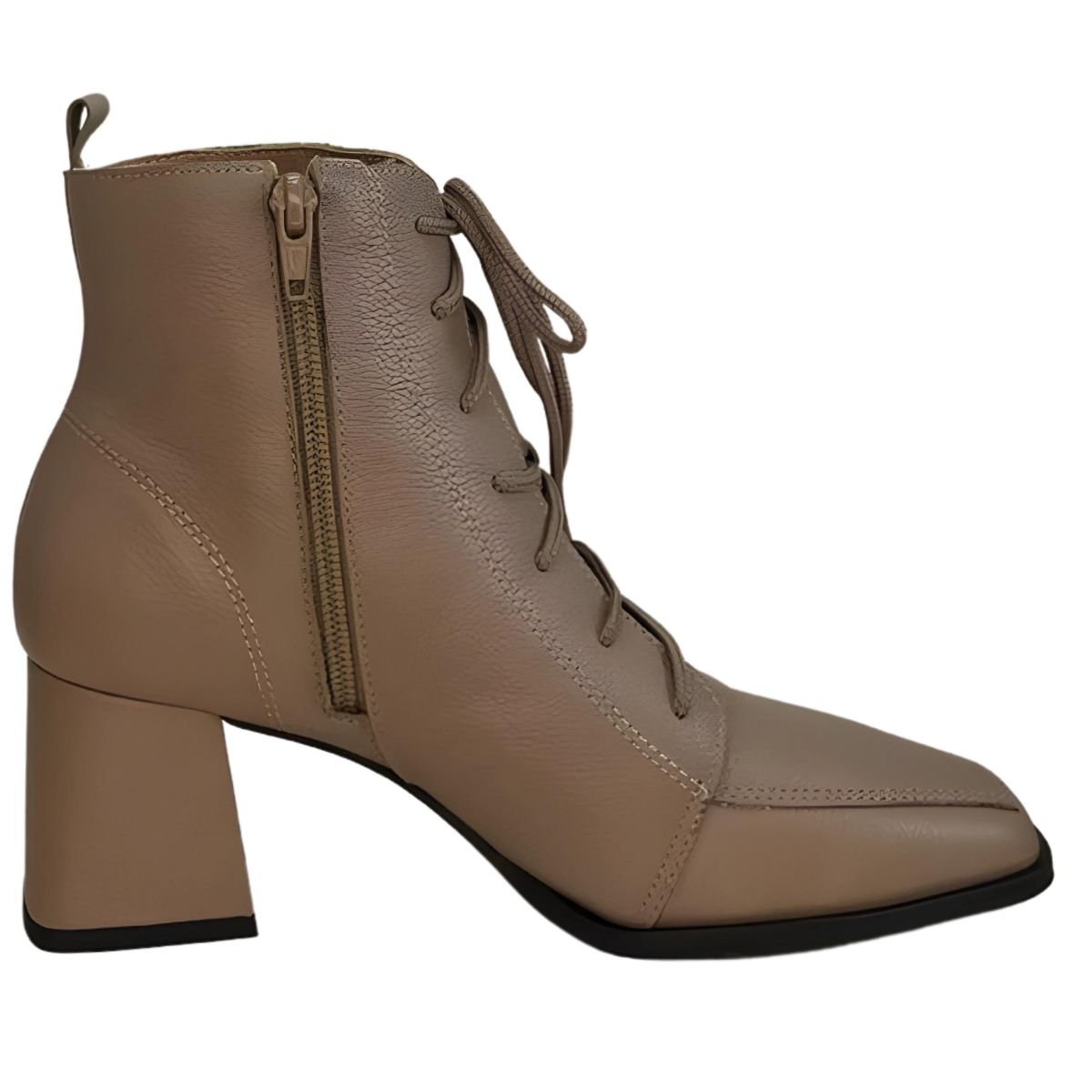 Bota Couro Com Cadarço Cival Shoes Marrom 3