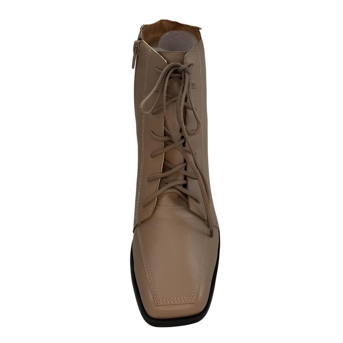 Bota Couro Com Cadarço Cival Shoes Marrom 6