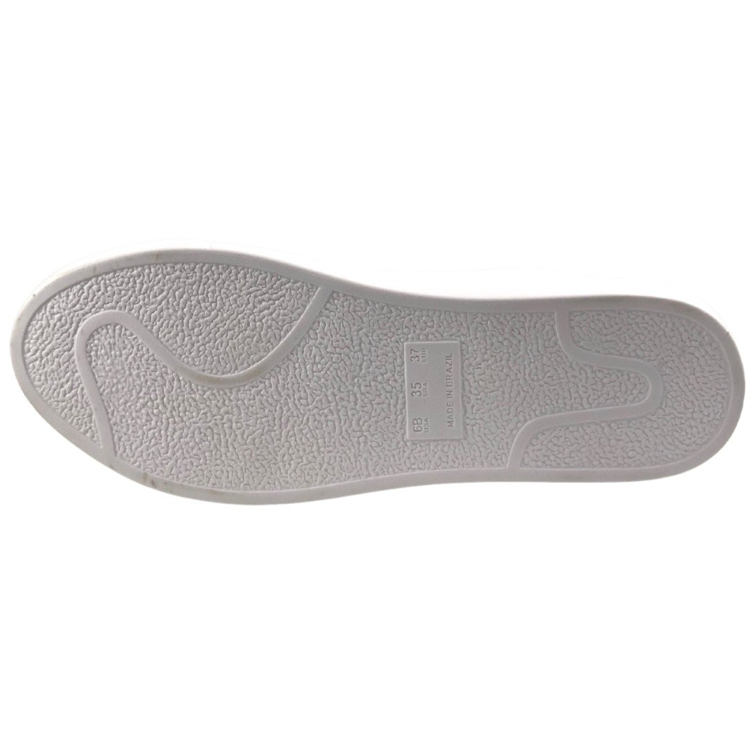 Tênis Feminino Casual Couro Mayra Cival Shoes Branco Branco 4