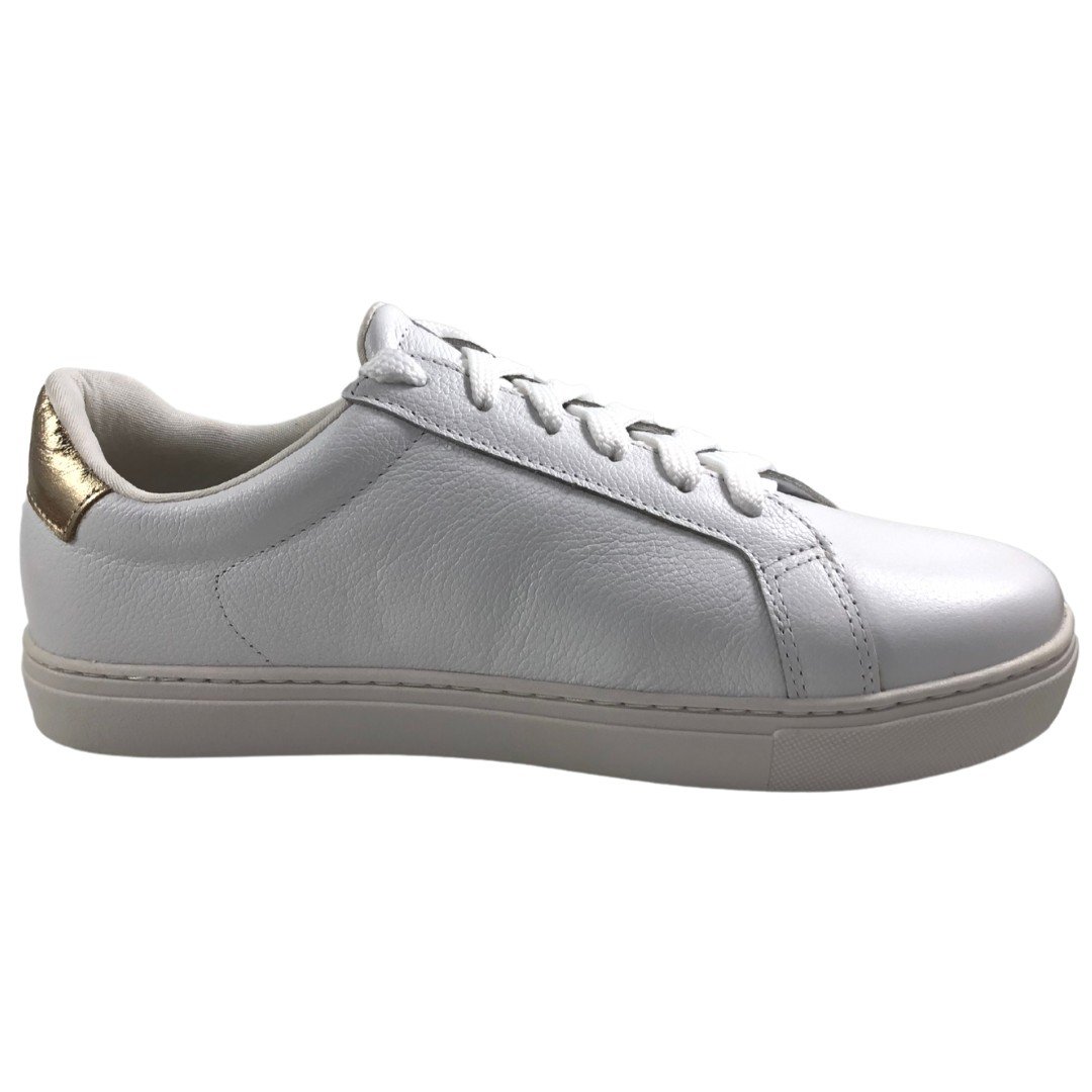 Tênis Feminino Casual Couro Mayra Cival Shoes Branco Branco 7