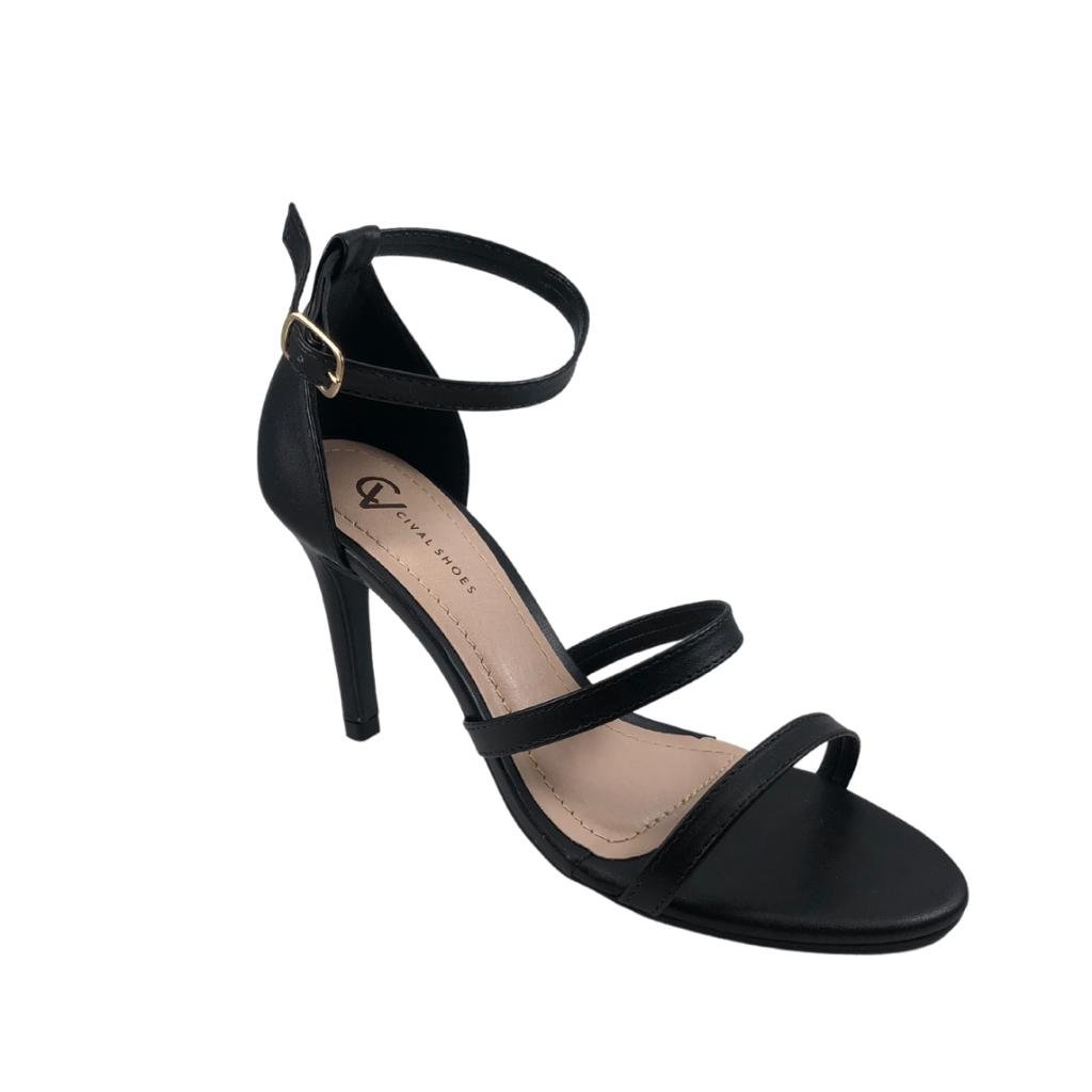 Sandália Nathy Salto Fino Preto 3