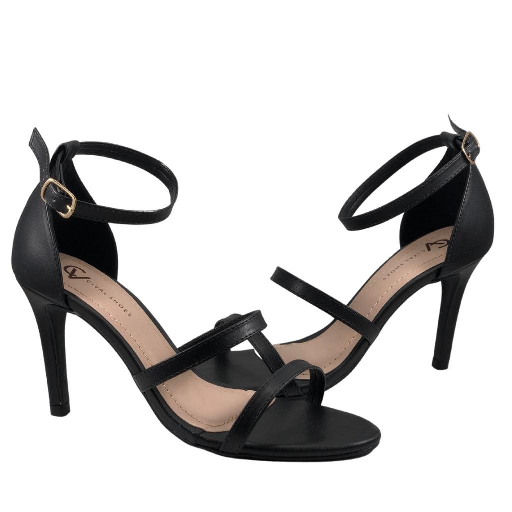 Sandália Nathy Salto Fino Preto 4
