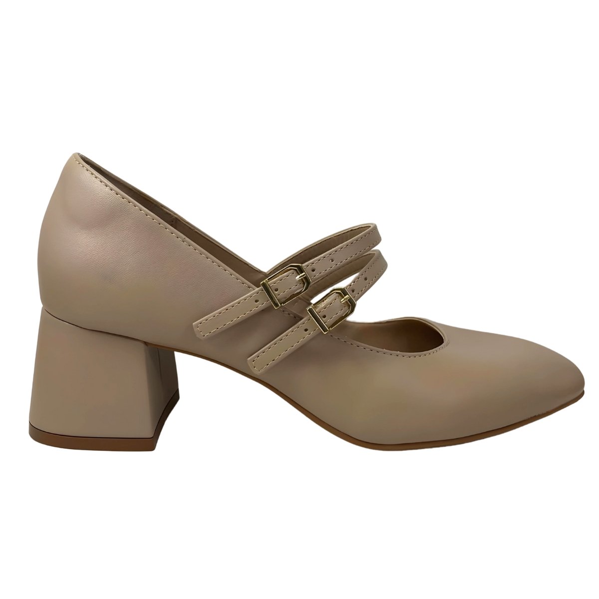 Sapato Mary Jane Tiras Cival Shoes Bege 1