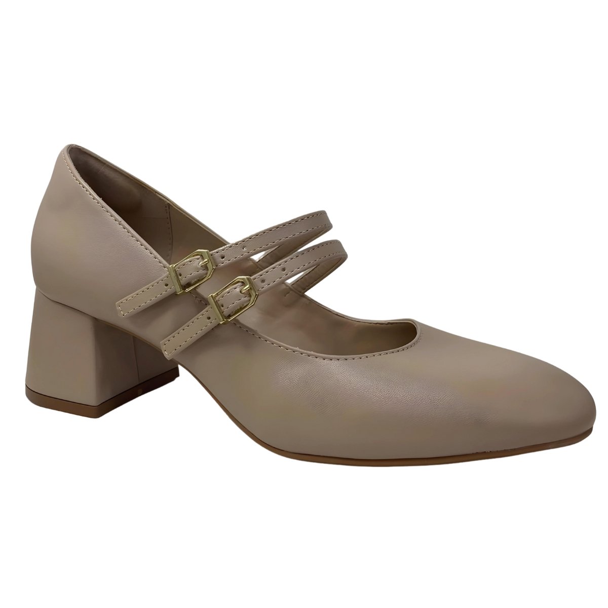 Sapato Mary Jane Tiras Cival Shoes Bege 3