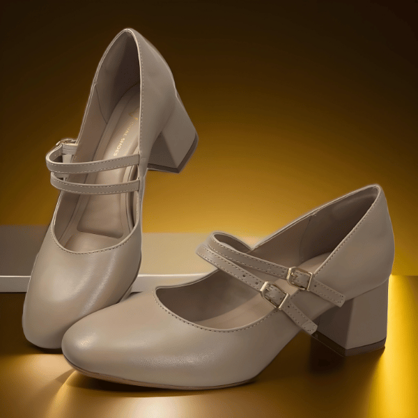 Sapato Mary Jane Tiras Cival Shoes Bege 6