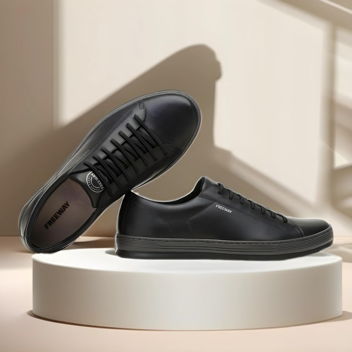 Sapatênis Freeway Couropreto 45 Preto 6