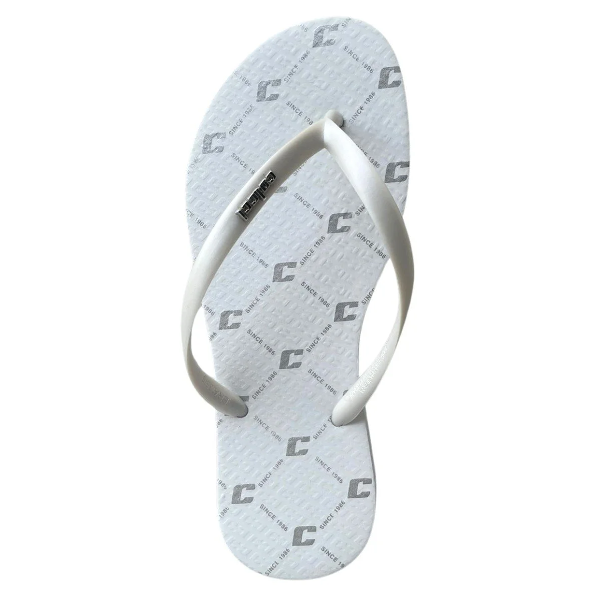 Chinelo Feminino Colcci Mono Metal Branco 2