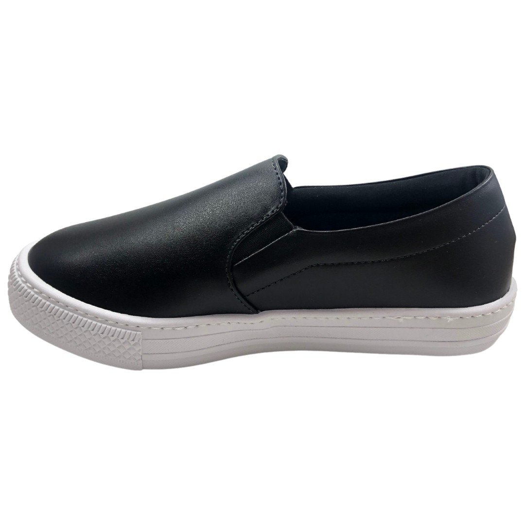 Tênis Feminino Slip On Heloá Preto Cival Shoes Preto 2