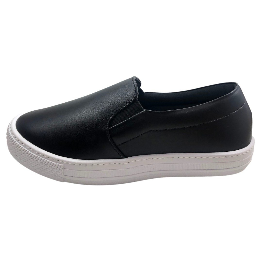 Tênis Feminino Slip On Heloá Preto Cival Shoes Preto 6