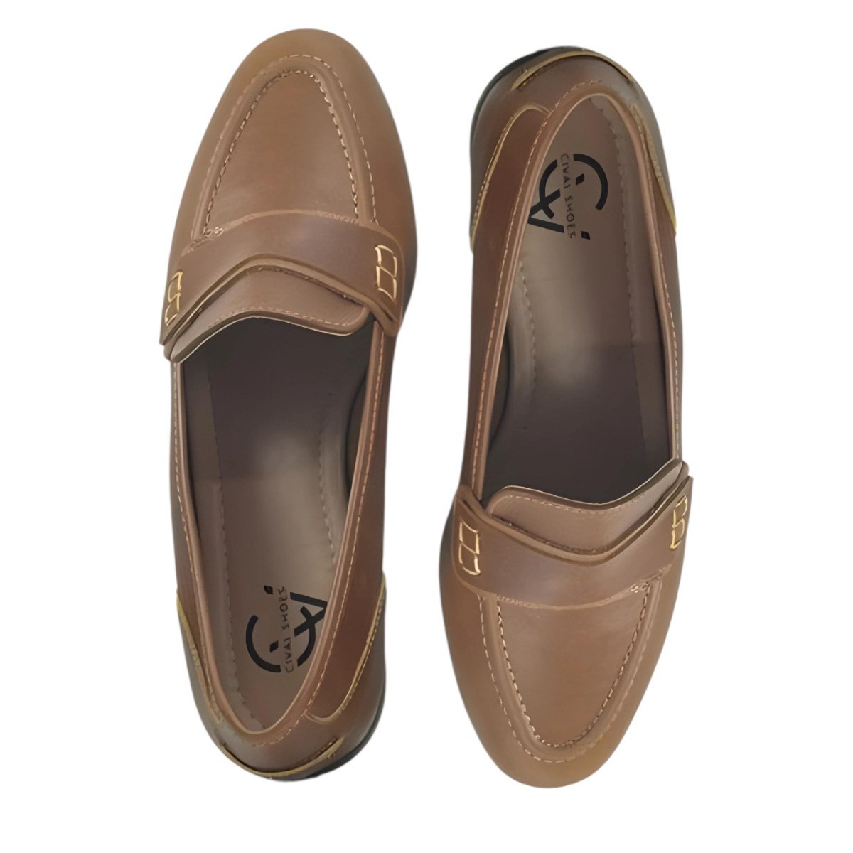 Sapato Loafer Feminino Cival Shoes Marrom Marrom 6