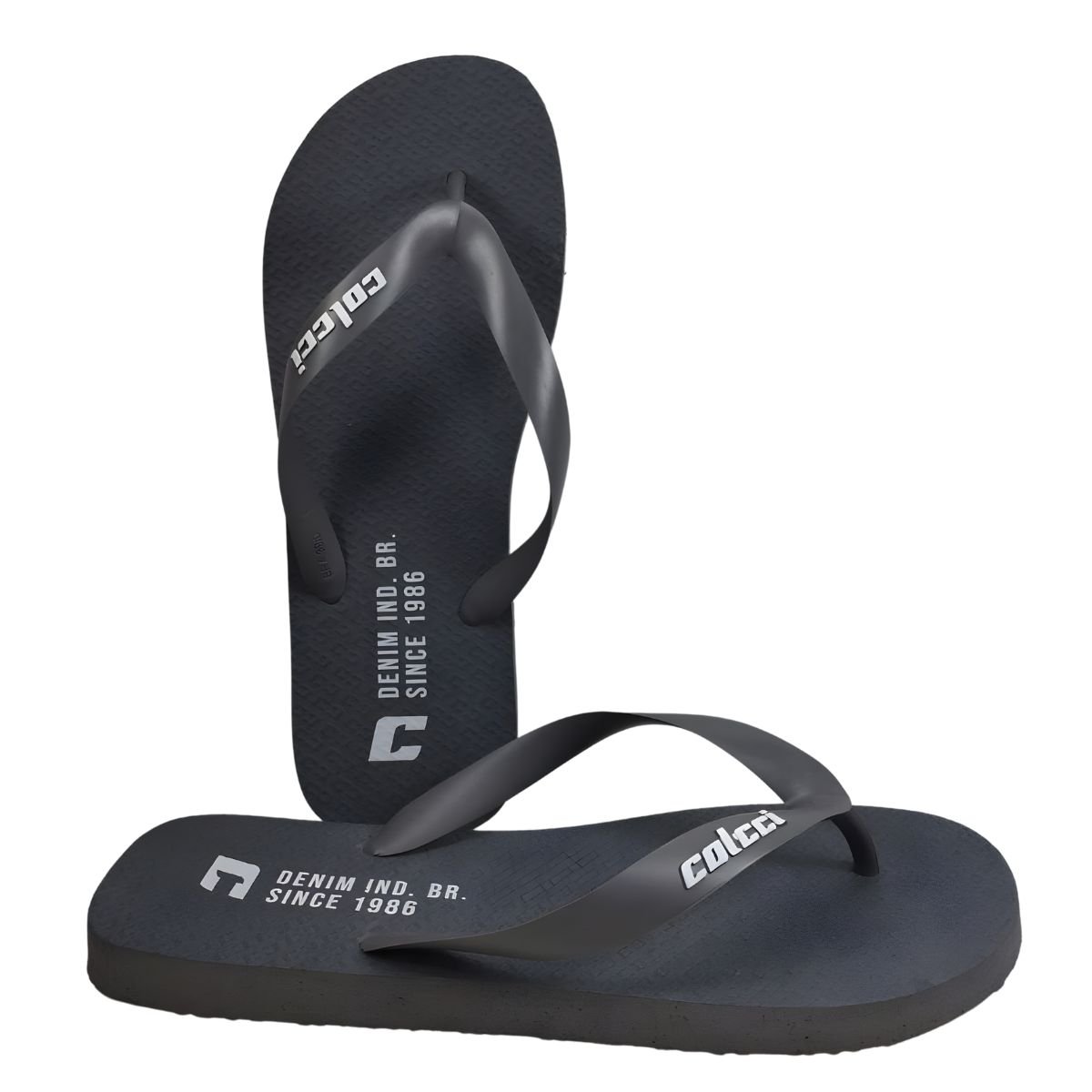 Chinelo Colcci Masculino Denim Chumbo 2