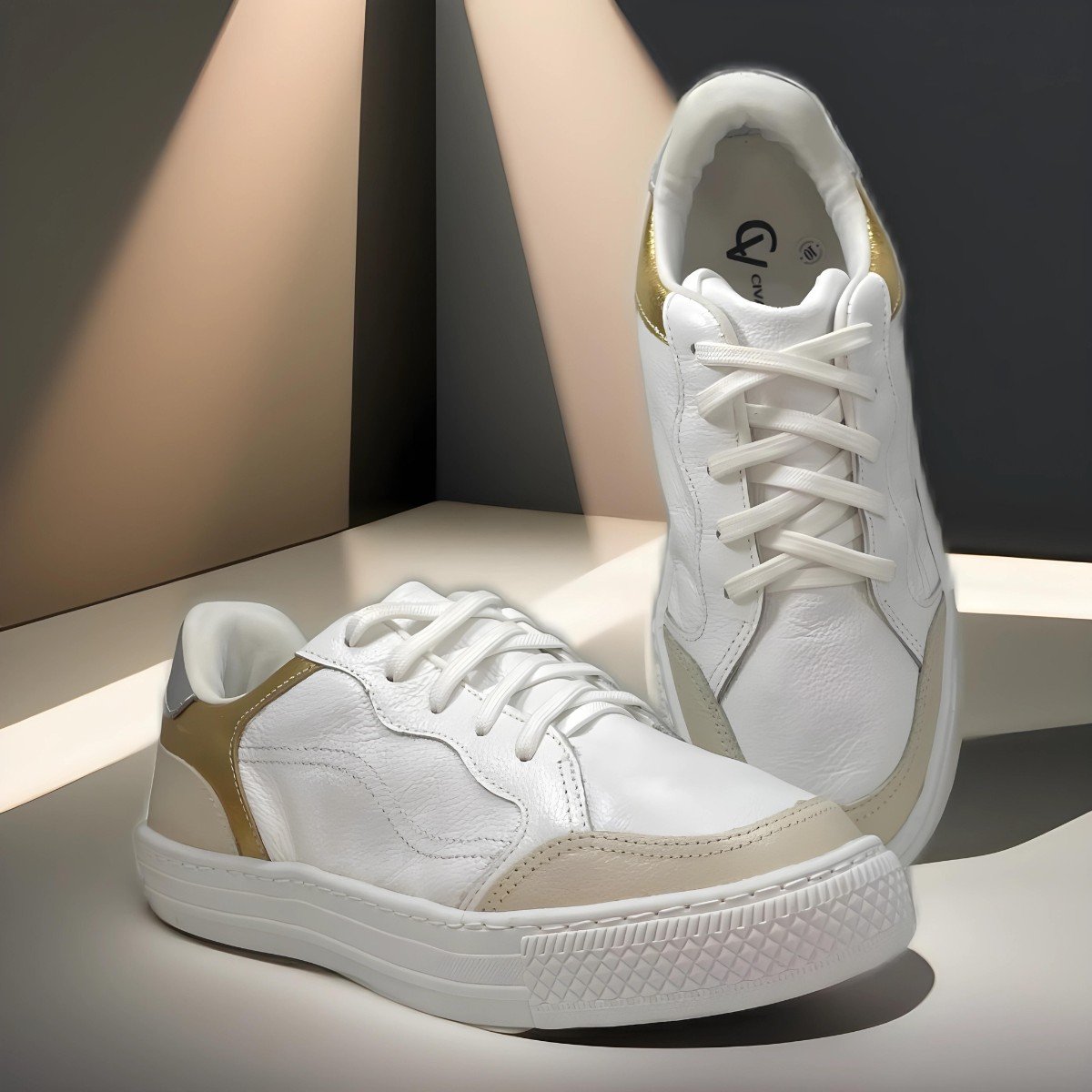 Tênis Couro Colors Branco 8