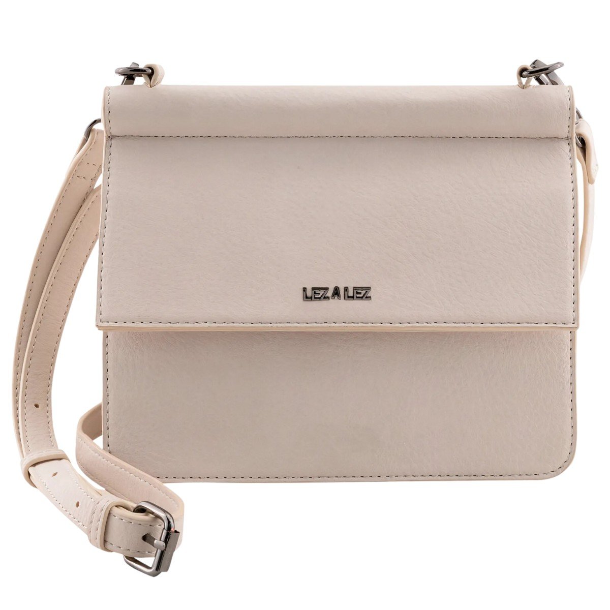 Bolsa Média Minimal Tiracolo Lez A Lez Creme 1