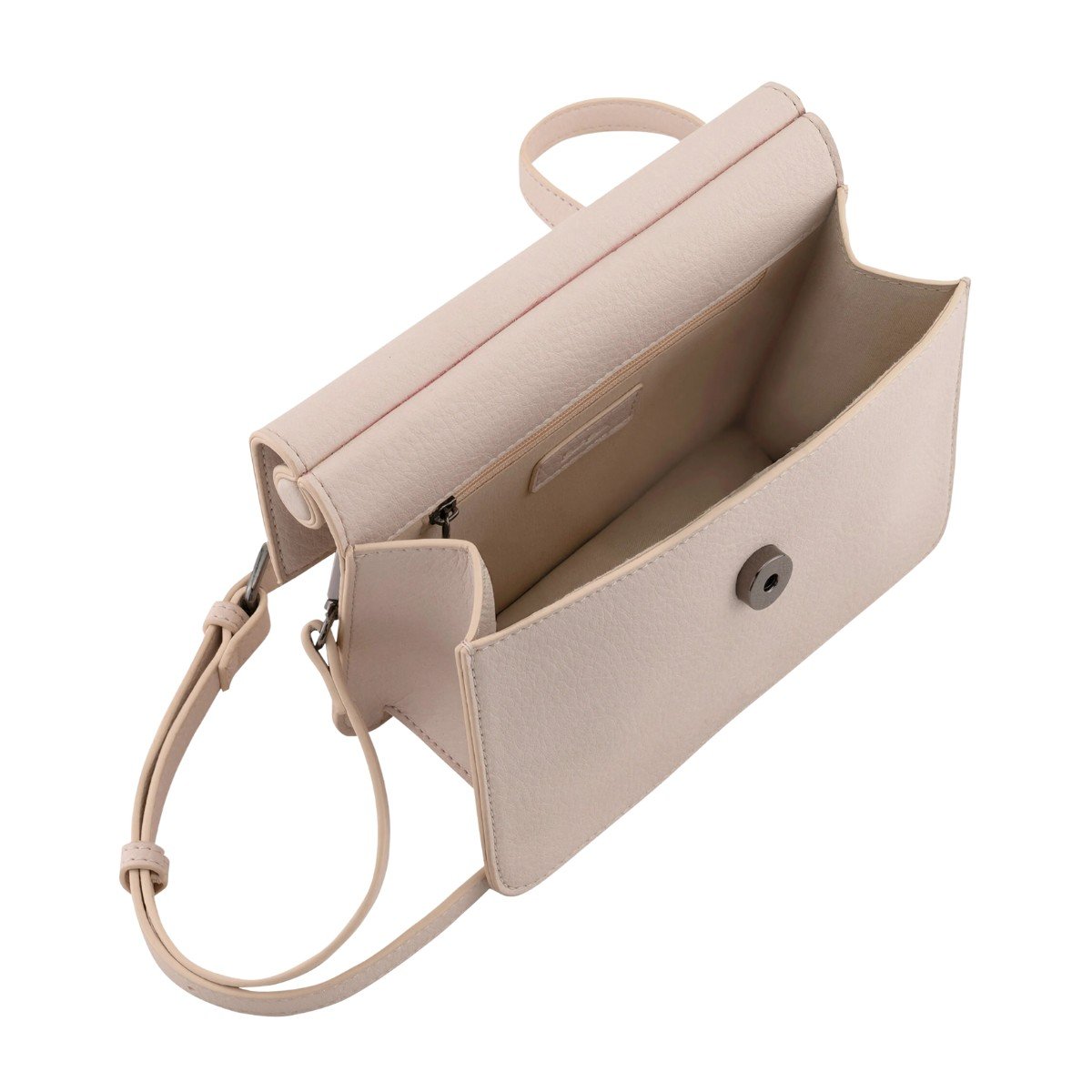 Bolsa Média Minimal Tiracolo Lez A Lez Creme 3