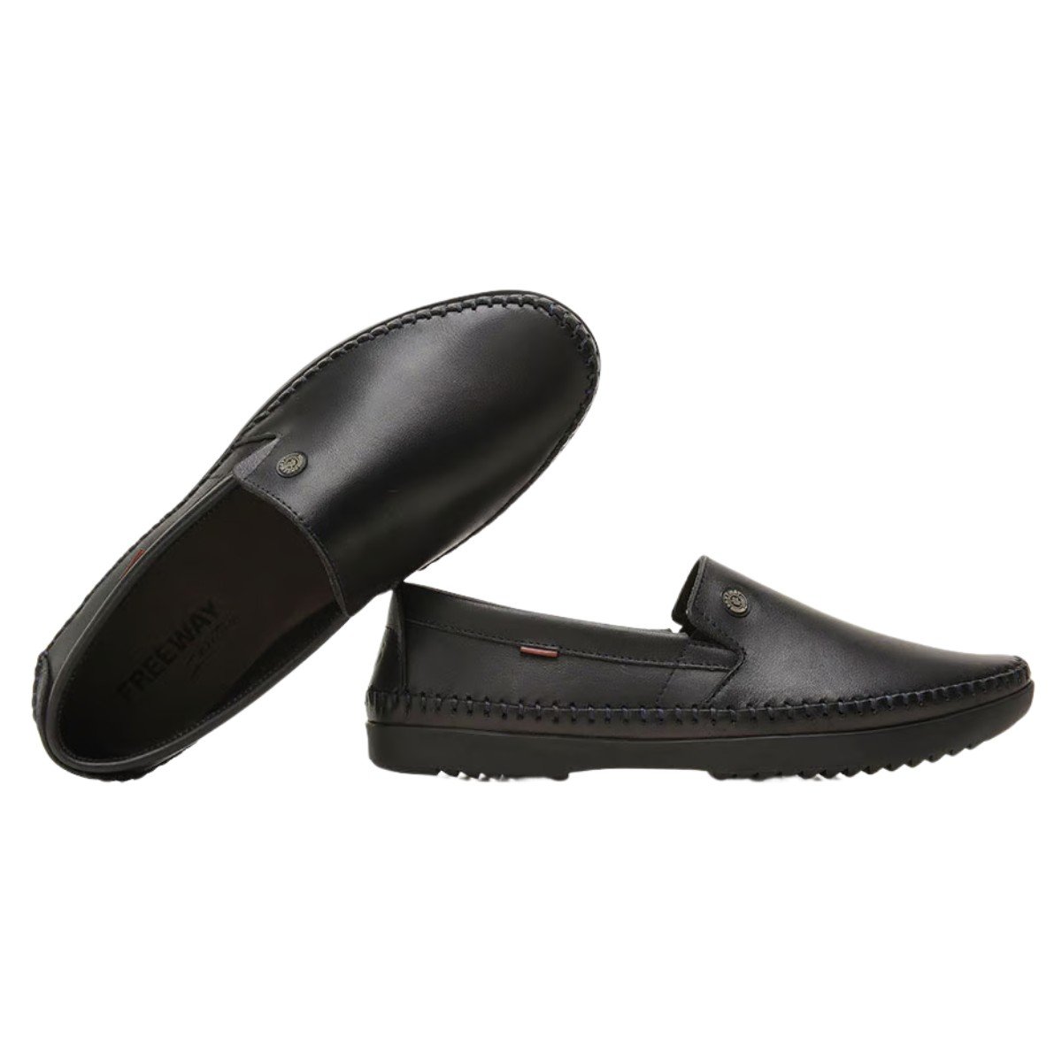 Sapatilha Masculina Logan Couro Preta Freeway Preto 4