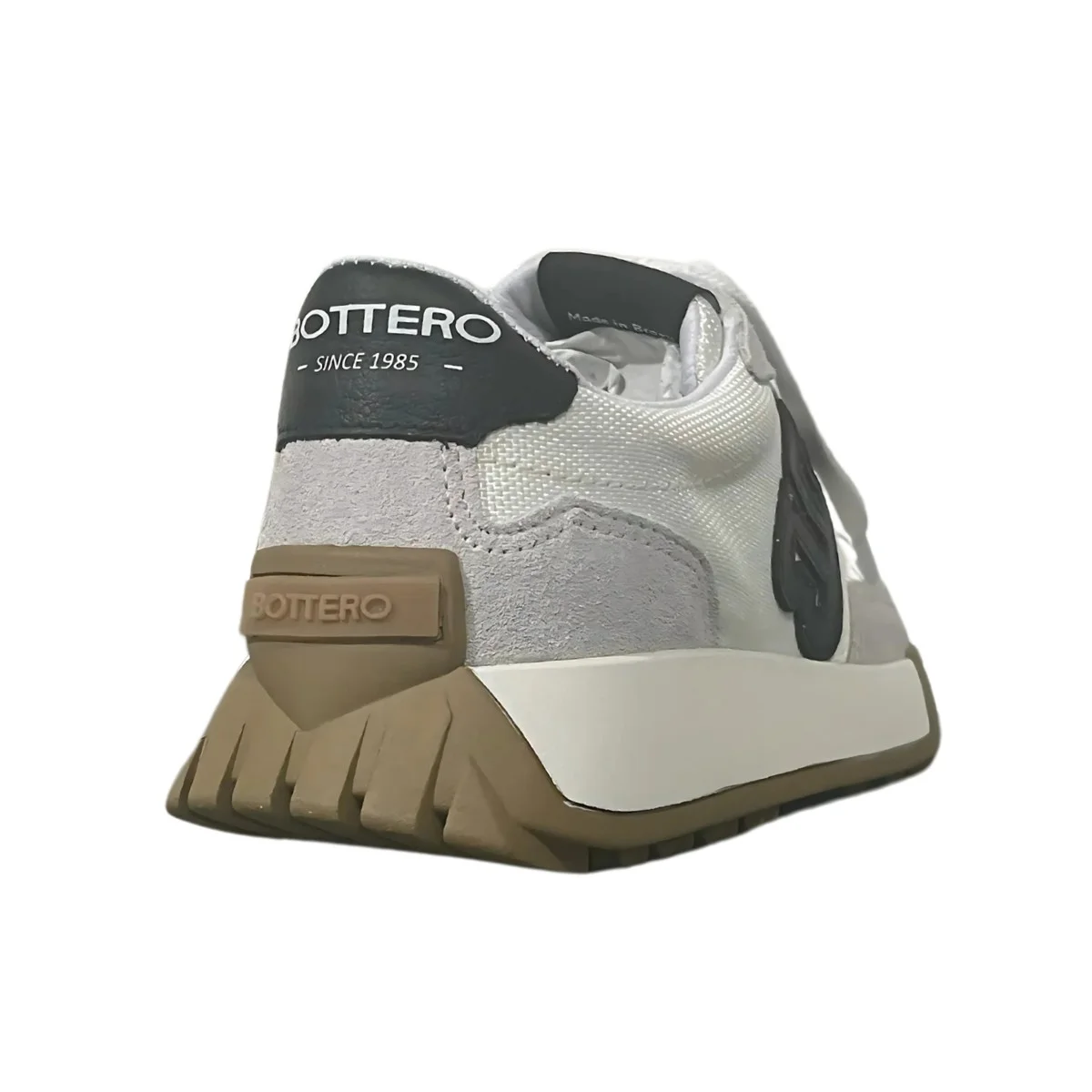 Tênis Feminino Robusto Detalhe Couro Camurça Bottero Branco 5