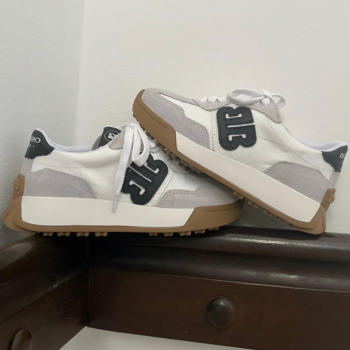 Tênis Feminino Robusto Detalhe Couro Camurça Bottero Branco 7