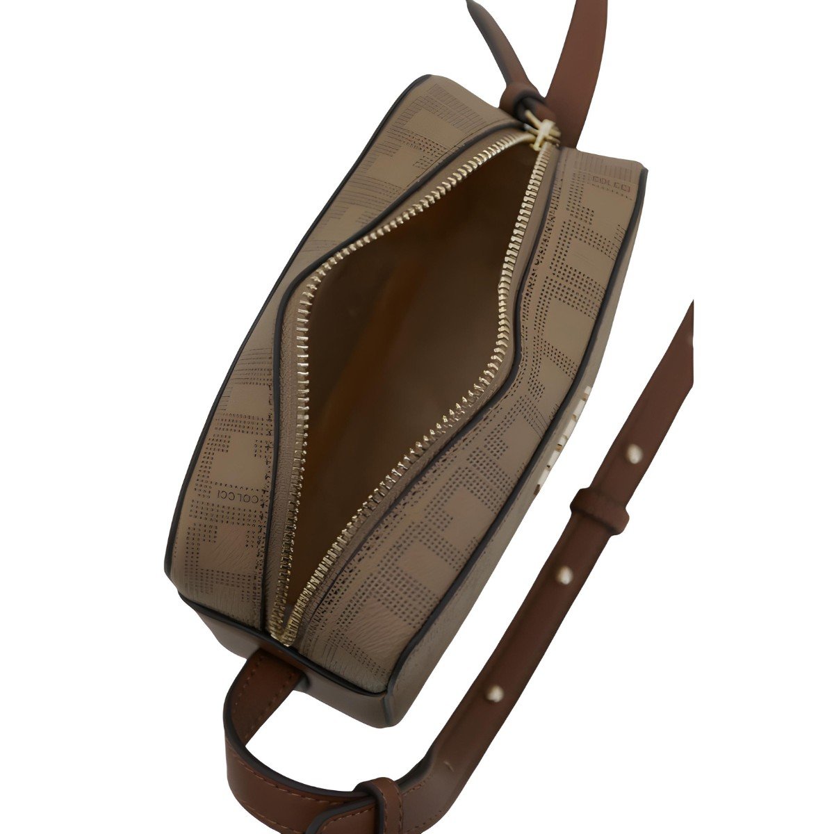 Bolsa Feminina Camera Monograma Colcci Caramelo 3