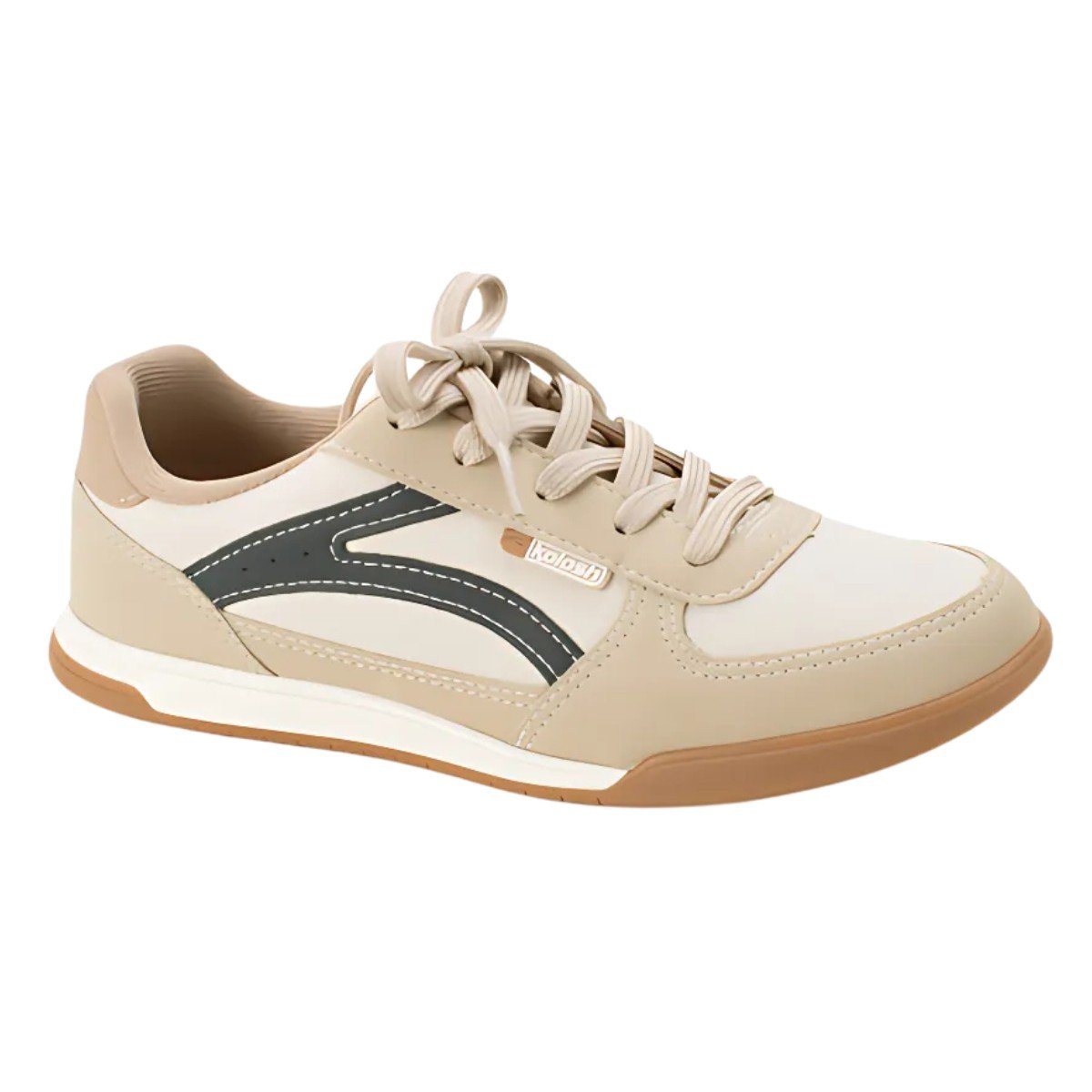 Tênis Feminino Kolosh Jogging Colors Bege 3